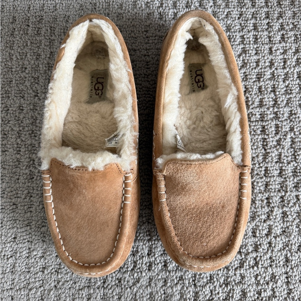UGG Chestnut Shearling Lined Moccasins